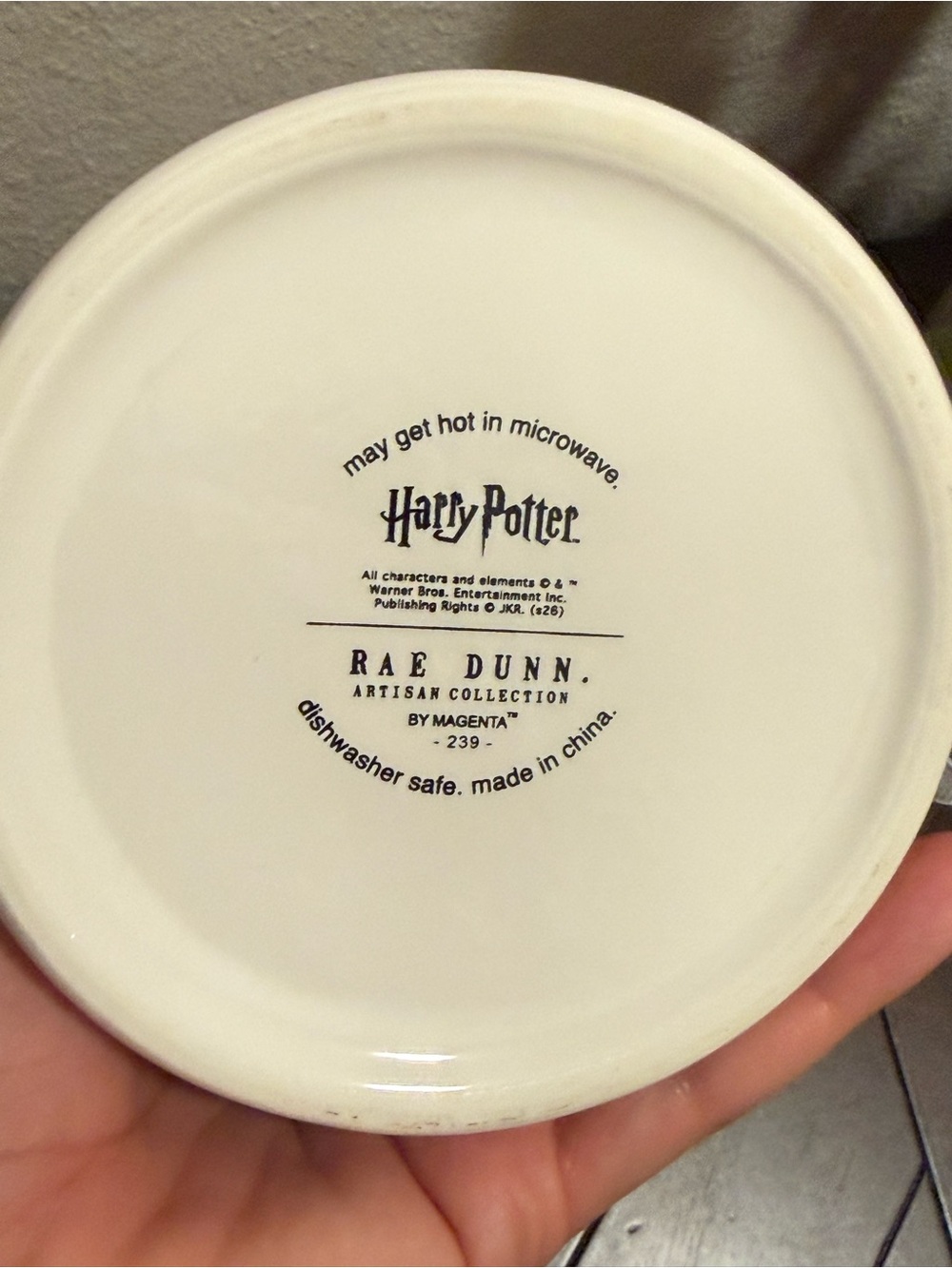 Rae Dunn x Harry Potter Pink Stripe 'Honeydukes' Ceramic Mug SWEET TREATS- NWT - Picture 4 of 7